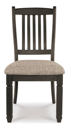 Black/Grayish Brown / Set of 2 Dining Chairs, seat view 4; order includes two matching seats; accessories excluded - 4