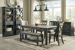 Black/Grayish Brown / 1 Dining Bench, furniture view 3; includes 1 dining bench; table, other seating and accessories excluded - 3