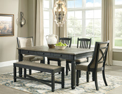 Black/Grayish Brown / 1 Dining Bench, furniture view 4; includes 1 dining bench; table, other seating and accessories excluded - 4