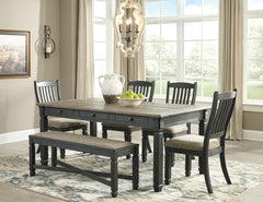 Black/Grayish Brown / 1 Dining Bench, furniture view 6; includes 1 dining bench; table, other seating and accessories excluded - 6