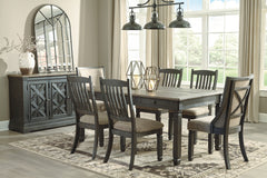 Black/Grayish Brown / Set of 2 Dining Chairs, furniture view 5; includes set of 2 dining chairs; table, other seating and accessories excluded - 5