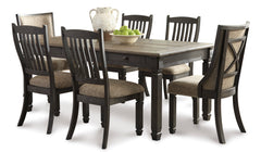 Black/Grayish Brown / Set of 2 Dining Chairs, furniture view 7; includes set of 2 dining chairs; table, other seating and accessories excluded - 7