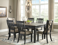 Black/Grayish Brown / Set of 2 Dining Chairs, furniture view 8; includes set of 2 dining chairs; table, other seating and accessories excluded - 8