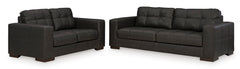 Thunder Leather and Faux Leather Seating, sofa and loveseat set - 16