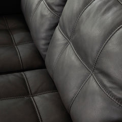 Thunder Leather and Faux Leather Seating, upholstery stitching detail - 18