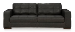 Thunder Leather and Faux Leather Seating, sofa front view - 3
