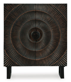 Distressed Black Accent Cabinet, view 5 - 5