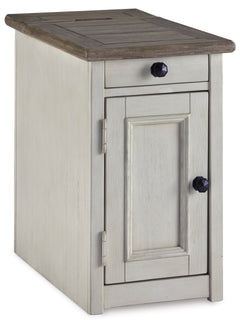 Two-tone chairside table, full product view - 1