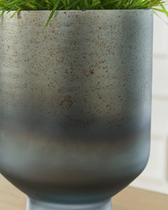 Antique Blue 12.25-inch height vase, product view 4 - 4