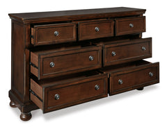 Rustic Brown, dresser with drawers open - 2