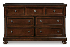 Rustic Brown, full front view of the dresser - 3