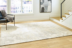Gray/White/Cream 92.25" x 122.25", room view; furniture excluded - 6