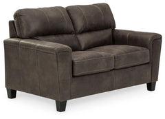 Smoke, complete loveseat angled view - 5