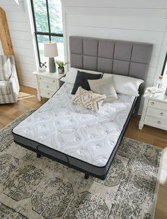 White Twin, mattress in room, overhead angle; base and furnishings excluded - 3