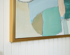 White/Blue/Green Wall Art, product view 4 - 4
