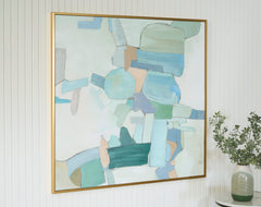 White/Blue/Green Wall Art, product view 5 - 5