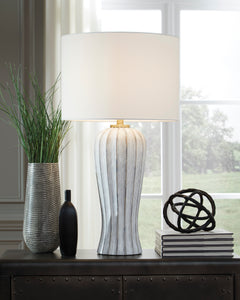 Antique Gray table lamp, product view 2 - 2