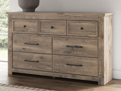 Brown / Dresser, room setting; accessories not included - 4