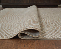 Multi 62.25" x 82.75", rolled rug backing detail - 8