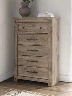 Brown / Chest of Drawers, room setting; accessories not included - 4