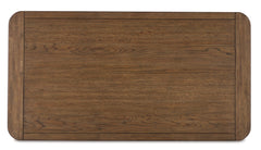 Light Brown rounded corner coffee table, product view 5 - 5