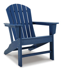Blue outdoor Adirondack chair, full product view - 7