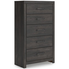 Dark Gray / Chest of Drawers, complete product angled view - 1