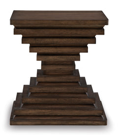 Warm Brown Square End Table, product view 2 - 2