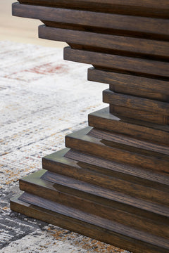 Warm Brown Square End Table, product view 4 - 4