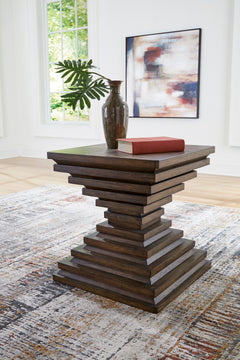 Warm Brown Square End Table, product view 5 - 5