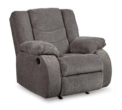 Gray, full recliner in closed position - 1