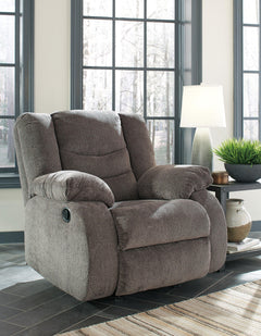 Gray, recliner in room; other furniture and decor excluded - 2