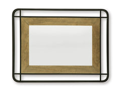Black/Brown Beelman accent mirror, product view 2 - 2