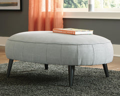 Gray, ottoman in room - 2