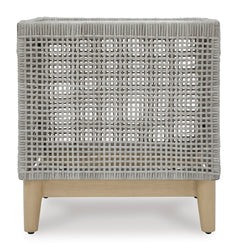 Gray Square End Table, product view 4 - 3