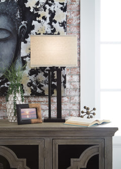 Bronze Finish table lamp pair, product view 3 - 3