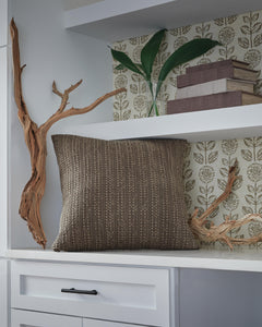 Brown / Throw Pillow, room setting; other items excluded - 4