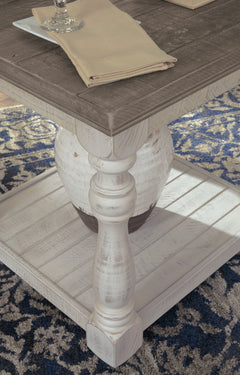 Gray/White, two-tone finish and turned leg detail - 3