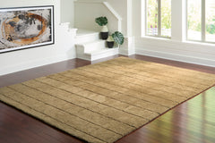Golden Brown 109" x 144.25", room view; furniture excluded - 2