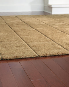Golden Brown 109" x 144.25", pile and edge detail - 3