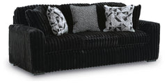 Onyx, complete corduroy sofa, angled view - 9