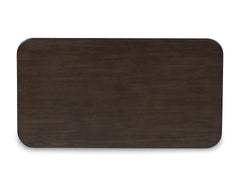 Warm Brown lift top coffee table with open shelf, product view 4 - 4