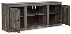 Gray TV stand, product view 3 - 3