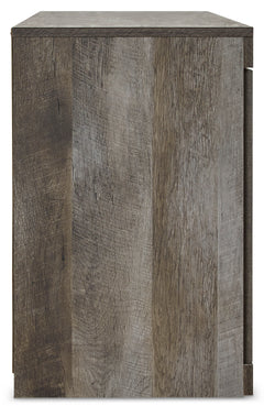 Gray TV stand, product view 4 - 4