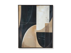 Black/Brown/Tan Ewanford wall art, full product view - 1