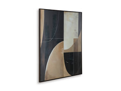 Black/Brown/Tan Ewanford wall art, product view 2 - 2