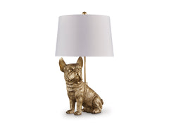 Gold Finish table lamp, full product view - 1
