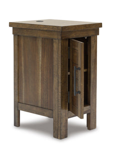 Grayish Brown Chairside End Table, product view 2 - 2