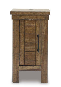 Grayish Brown Chairside End Table, product view 3 - 3