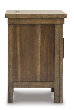 Grayish Brown Chairside End Table, product view 4 - 4
